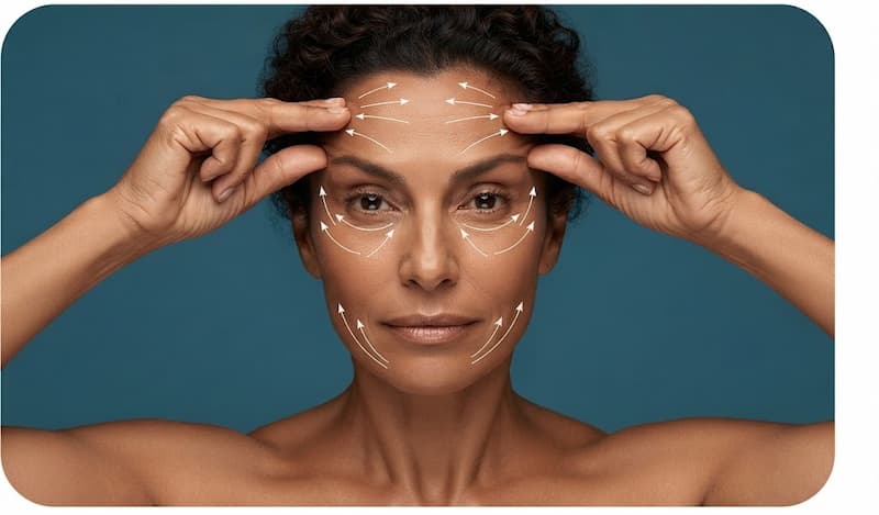 Combinando blefaroplastia y elevación de cejas